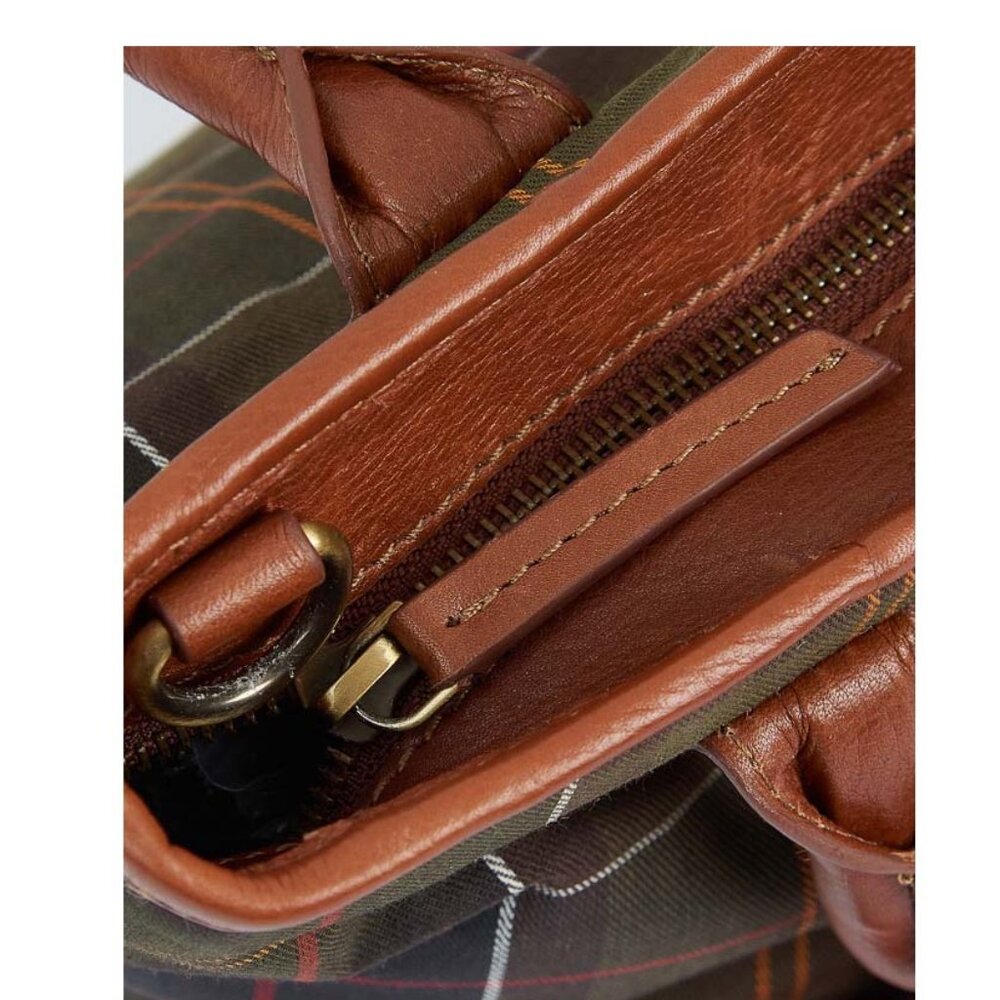 Katrine Tartan Leather Ladies Tote Bag MSRP $260 British Elegance - Picture 4 of 12
